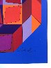 Untitled #7 (Blue, Red And Purple) Limited Edition Print by Victor Vasarely - 1