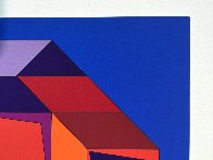 Untitled #7 (Blue, Red And Purple) Limited Edition Print by Victor Vasarely - 2 Untitled #7 (Blue, Red And Purple) Limited Edition Print by Victor Vasarely - 2