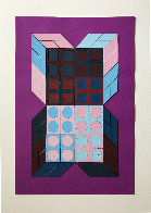 Untitled - Mauve 1985 37x25 Works on Paper (not prints) by Victor Vasarely - 1 Untitled - Mauve 1985 37x25 Works on Paper (not prints) by Victor Vasarely - 1
