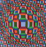 Untitled Print Limited Edition Print by Victor Vasarely - 0 Untitled Print Limited Edition Print by Victor Vasarely - 0