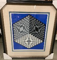 Cubic Relationships 1982 Limited Edition Print by Victor Vasarely - 1 Cubic Relationships 1982 Limited Edition Print by Victor Vasarely - 1