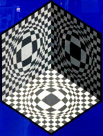 Cubic Relationships 1982 Limited Edition Print by Victor Vasarely - 0 Cubic Relationships 1982 Limited Edition Print by Victor Vasarely - 0