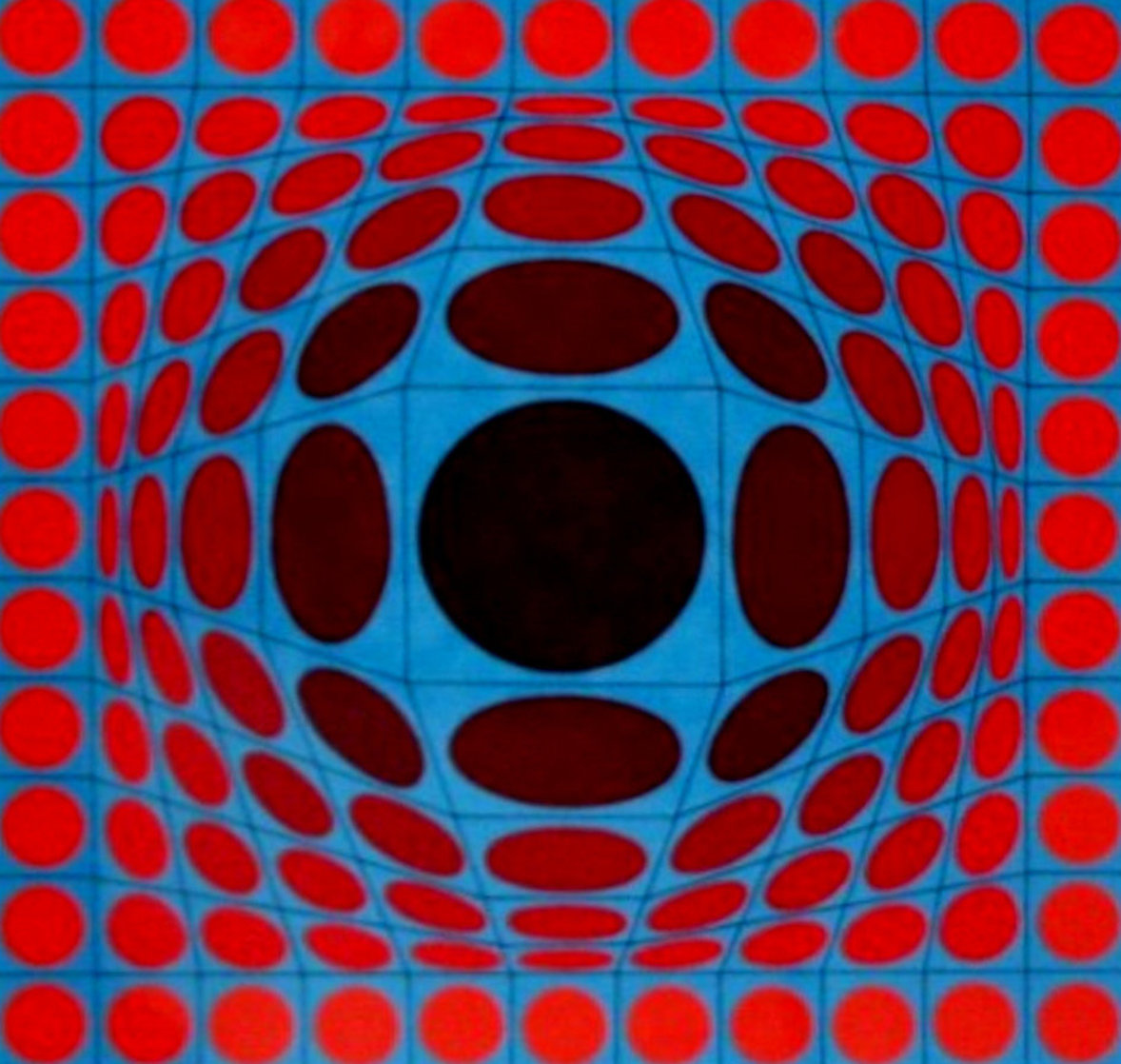 Ives 1970 Limited Edition Print by Victor Vasarely Ives 1970 Limited Edition Print by Victor Vasarely