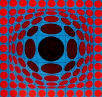 Ives 1970 Limited Edition Print - Victor Vasarely