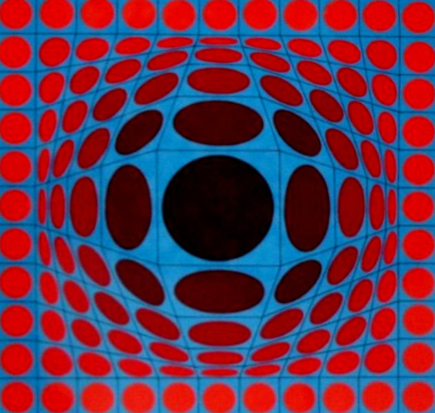 Victor Vasarely, Red and Black Square