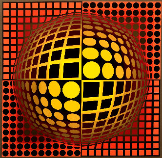Domo Limited Edition Print - Victor Vasarely Domo Limited Edition Print - Victor Vasarely