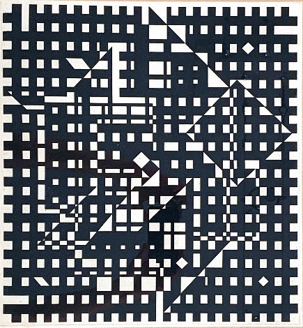 Black and White 1991 Limited Edition Print - Victor Vasarely