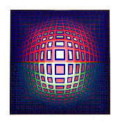 Pink Composition Limited Edition Print by Victor Vasarely - 0 Pink Composition Limited Edition Print by Victor Vasarely - 0