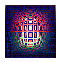 Pink Composition 1980 Limited Edition Print by Victor Vasarely - 1