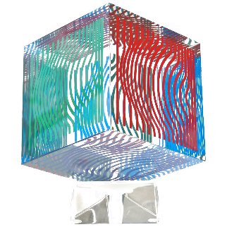Oltar Zoelo II Acrylic Glass Sculpture 1970 7 in Sculpture - Victor Vasarely Oltar Zoelo II Acrylic Glass Sculpture 1970 7 in Sculpture - Victor Vasarely