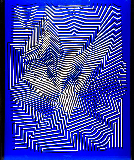 Zint Plexiglass Sculpture AP 1981 28 in Sculpture - Victor Vasarely