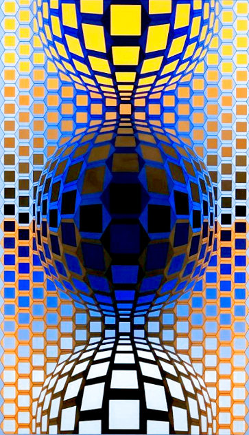 Three Spheres  Limited Edition Print by Victor Vasarely