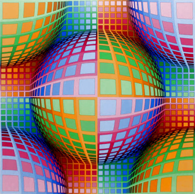 Rivotril 1991 HS - Huge Limited Edition Print by Victor Vasarely
