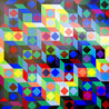Tribute to France and Yellow, Blue and Green Composition HS Limited Edition Print by Victor Vasarely - 0 Tribute to France and Yellow, Blue and Green Composition HS Limited Edition Print by Victor Vasarely - 0