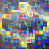 Untitled Geometric Composition Limited Edition Print by Victor Vasarely - 0