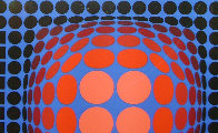 Untitled Lithograph 1980 Limited Edition Print by Victor Vasarely - 2 Untitled Lithograph 1980 Limited Edition Print by Victor Vasarely - 2