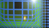 Untitled Lithograph 1980 Limited Edition Print by Victor Vasarely - 3 Untitled Lithograph 1980 Limited Edition Print by Victor Vasarely - 3