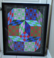 Untitled Lithograph 1980 Limited Edition Print by Victor Vasarely - 1 Untitled Lithograph 1980 Limited Edition Print by Victor Vasarely - 1