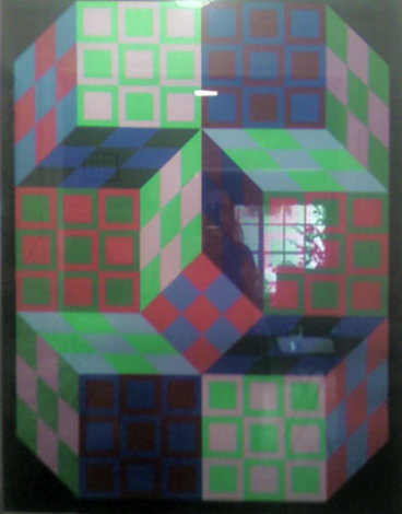Untitled Lithograph 1980 Limited Edition Print - Victor Vasarely