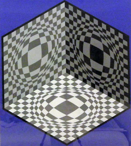 Cubic Relationship Limited Edition Print - Victor Vasarely