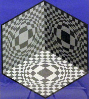 Cubic Relationship Limited Edition Print by Victor Vasarely - 4 Cubic Relationship Limited Edition Print by Victor Vasarely - 4