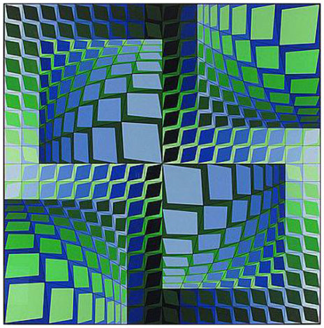 Thez 1982 Limited Edition Print - Victor Vasarely