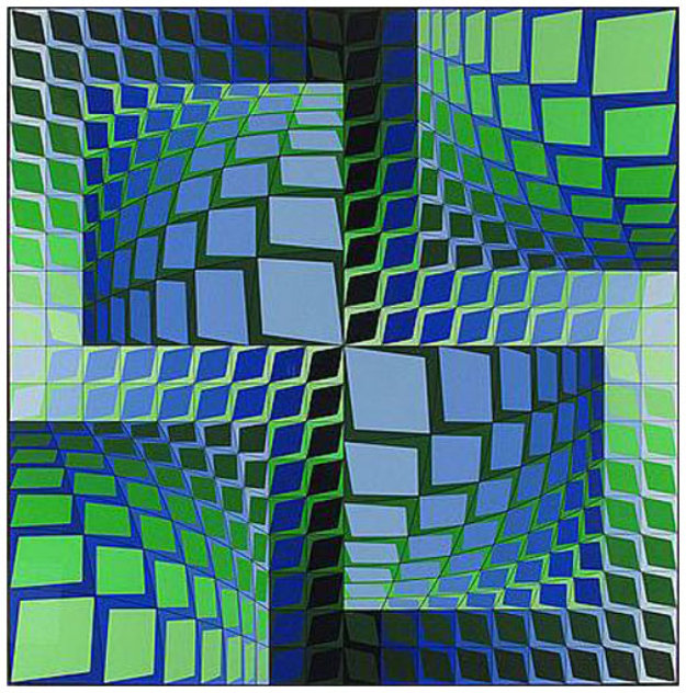 Thez 1982 Limited Edition Print by Victor Vasarely