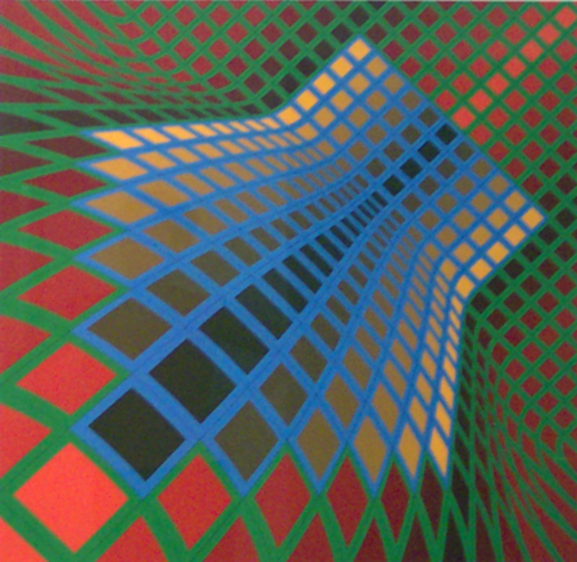 Verchte 1979 Limited Edition Print by Victor Vasarely Verchte 1979 Limited Edition Print by Victor Vasarely