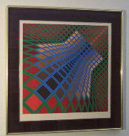 Verchte 1979 Limited Edition Print by Victor Vasarely - 1 Verchte 1979 Limited Edition Print by Victor Vasarely - 1