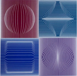 Tokyo 1982 Limited Edition Print - Victor Vasarely Tokyo 1982 Limited Edition Print - Victor Vasarely