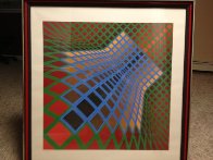 Verchte 1979 Limited Edition Print by Victor Vasarely - 1 Verchte 1979 Limited Edition Print by Victor Vasarely - 1