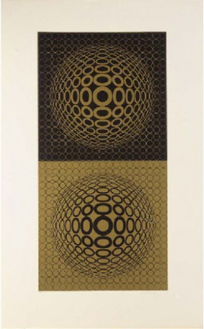 Abstract Composition 31 Limited Edition Print by Victor Vasarely Abstract Composition 31 Limited Edition Print by Victor Vasarely