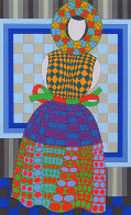 Fille Fleur 1982 Limited Edition Print by Victor Vasarely - 0 Fille Fleur 1982 Limited Edition Print by Victor Vasarely - 0