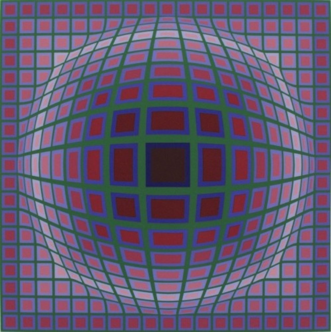 Titan A 1985 Limited Edition Print by Victor Vasarely Titan A 1985 Limited Edition Print by Victor Vasarely