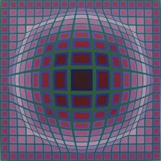 Titan A 1985 Limited Edition Print - Victor Vasarely Titan A 1985 Limited Edition Print - Victor Vasarely