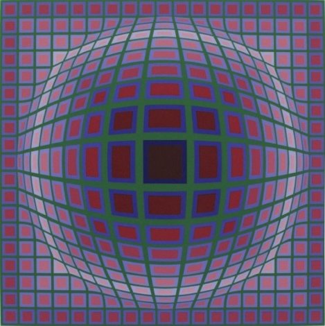Titan A 1985 Limited Edition Print - Victor Vasarely