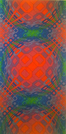 Untitled Serigraph 1970 Limited Edition Print - Victor Vasarely