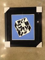 Chess Blue 1950 Limited Edition Print by Victor Vasarely - 2 Chess Blue 1950 Limited Edition Print by Victor Vasarely - 2