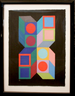 Hexa 5 1987 Limited Edition Print - Victor Vasarely Hexa 5 1987 Limited Edition Print - Victor Vasarely