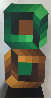 Figure 8 Wood Sculpture 1970's Sculpture by Victor Vasarely - 0