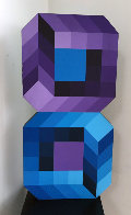 Figure 8 Wood Sculpture 1970's Sculpture by Victor Vasarely - 1 Figure 8 Wood Sculpture 1970's Sculpture by Victor Vasarely - 1