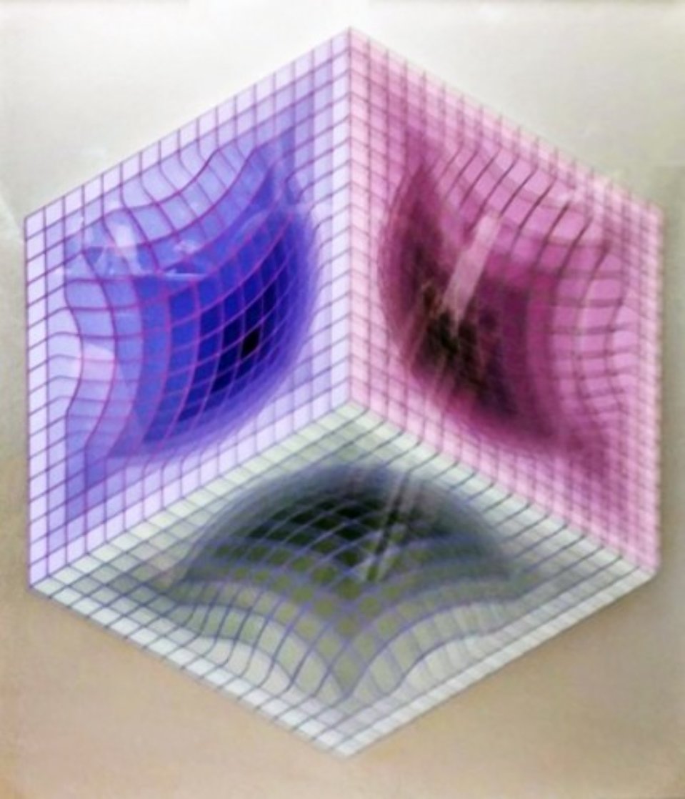 Tri-Dos 1987 Limited Edition Print by Victor Vasarely Tri-Dos 1987 Limited Edition Print by Victor Vasarely