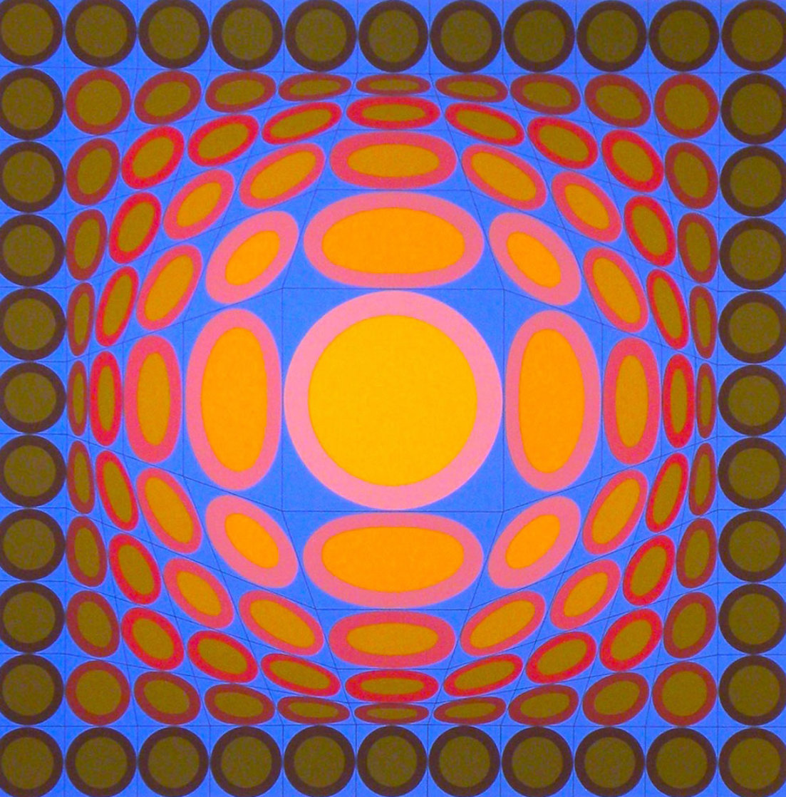 Tri-vega 1975 Limited Edition Print by Victor Vasarely Tri-vega 1975 Limited Edition Print by Victor Vasarely