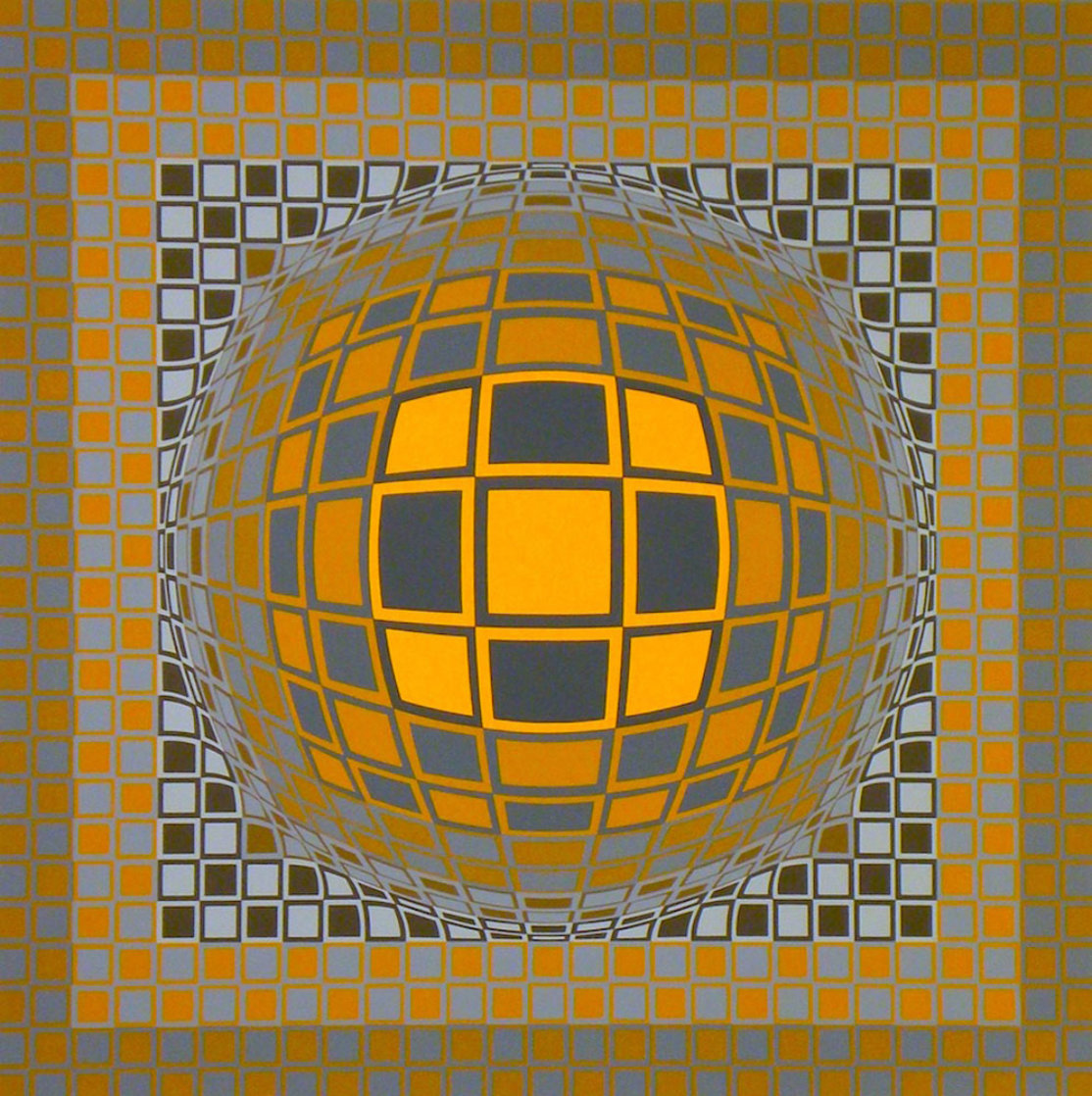 Zeng 1975 Limited Edition Print by Victor Vasarely Zeng 1975 Limited Edition Print by Victor Vasarely