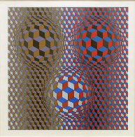 Nebulus II 1980 Limited Edition Print by Victor Vasarely - 1 Nebulus II 1980 Limited Edition Print by Victor Vasarely - 1