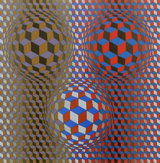 Nebulus II 1980 Limited Edition Print - Victor Vasarely Nebulus II 1980 Limited Edition Print - Victor Vasarely