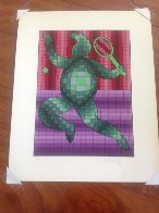 Tennis Player 2 1987 Limited Edition Print by Victor Vasarely - 1 Tennis Player 2 1987 Limited Edition Print by Victor Vasarely - 1