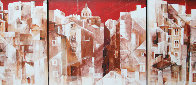 Lisbon Triptych 2004 Super Huge Original Painting by Valeriy Vaskov - 0 Lisbon Triptych 2004 Super Huge Original Painting by Valeriy Vaskov - 0