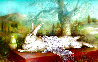 Surrounded 2010 34x46 Original Painting by Wendy Vaughan - 0