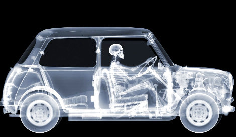 Mini Driver 2012 - Huge Mural Size - 47x79 Photography - Nick Veasey